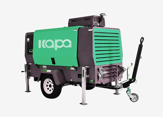 58kw/80HP 9m3/min diesel mobile air compressor for drilling rigs and mining