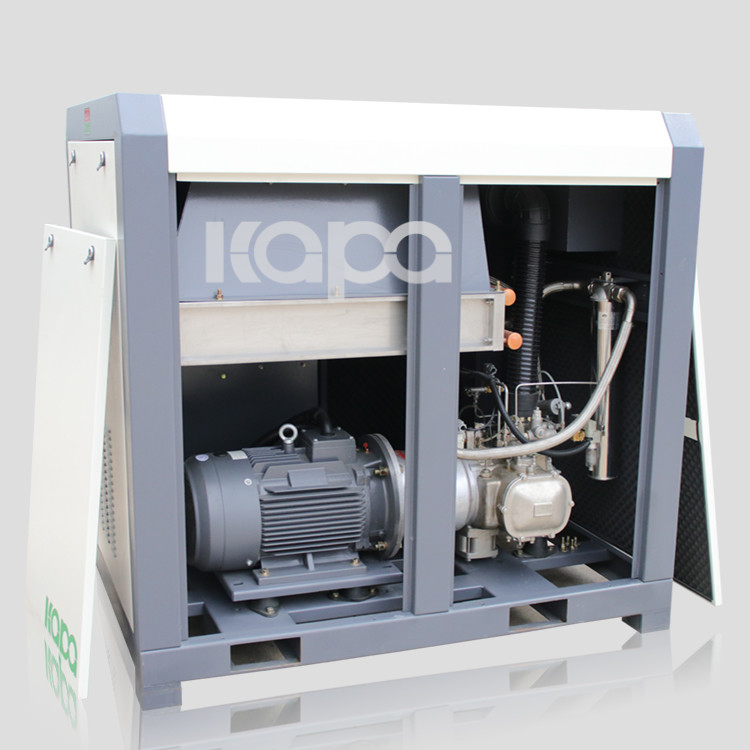 55kw Oil Free Rotary Screw Air Compressor , Lubricated oilless air compressor
