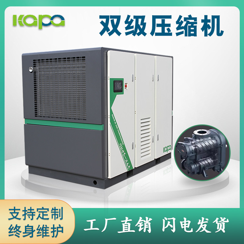 SGS Approved Medical Oil Free Rotary Screw Air Compressor 65dB Noise