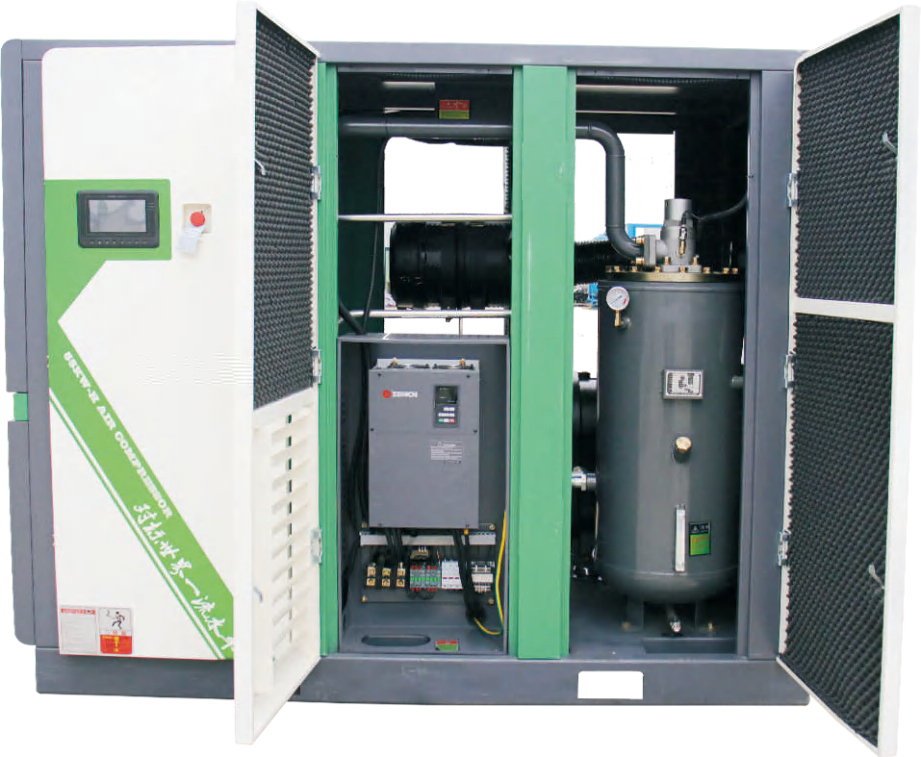 75KW/100Hp 15m3/Min OIil Free Screw Air Compressor For Food industry