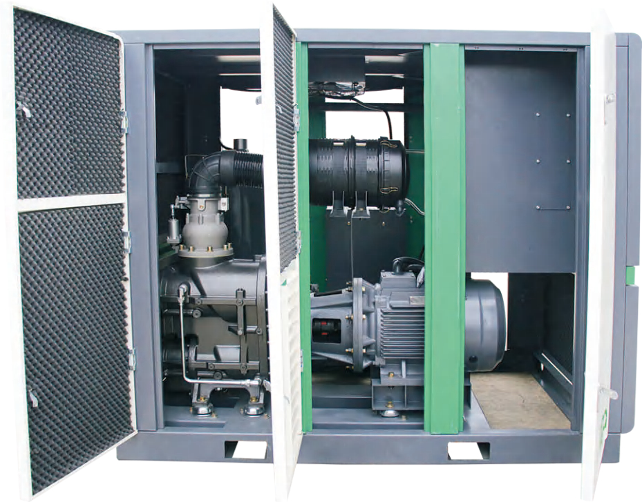 75KW/100Hp 15m3/Min OIil Free Screw Air Compressor For Food industry