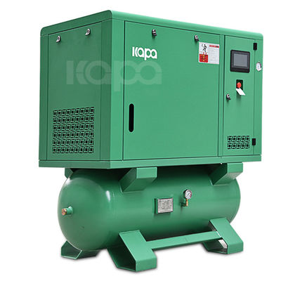7.5KW 10HP Integrated 4 In 1 Laser Cutting Screw Air Compressor Mounted With Air Tank And Air Dryer